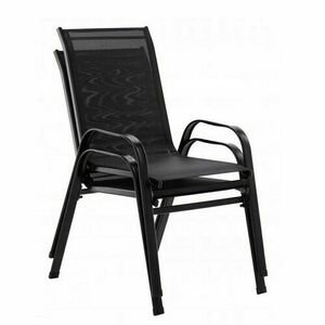 Zestaw krzeseł Stela, 55 x 70 x 92 cm, 2 szt., czarny obraz
