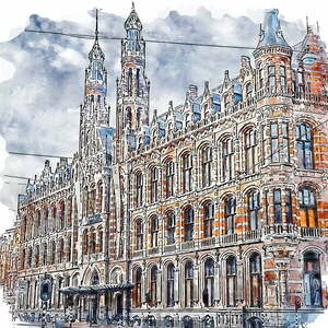 Obraz 50x50 cm Amsterdam – Fedkolor obraz