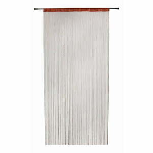 Brązowa zasłona na drzwi 100x200 cm String – Mendola Fabrics obraz
