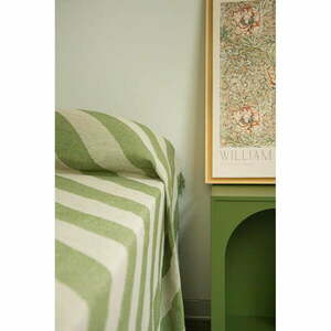 Zielona/beżowa narzuta na łóżko dwuosobowe 240x240 cm Green Lines – Really Nice Things obraz