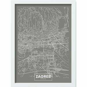 Plakat w ramie 40x55 cm Zagreb – Wallity obraz