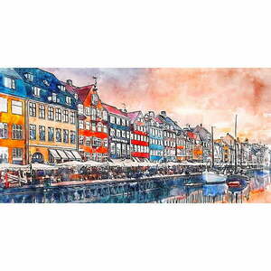 Obraz 80x40 cm Copenhagen – Fedkolor obraz