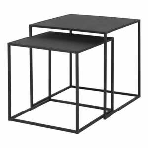 Czarne metalowe stoliki zestaw 2 szt. 40x40 cm Fera – Blomus obraz
