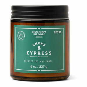 Zapachowa sojowa świeca czas palenia 48 h Smoke & Cypress – Gentlemen's Hardware obraz