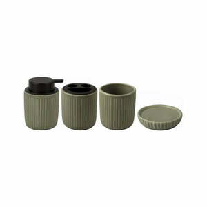 Zielony ceramiczny zestaw akcesoriów łazienkowych Neat – PT LIVING obraz