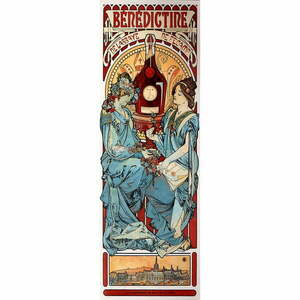 Obraz – reprodukcja 30x90 cm Benedictine, Alfons Mucha – Fedkolor obraz