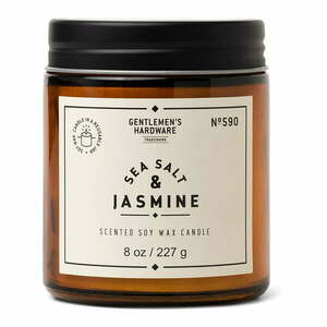 Zapachowa sojowa świeca czas palenia 48 h Sea Salt & Jasmine – Gentlemen's Hardware obraz