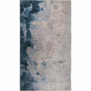 Niebiesko-kremowy chodnik odpowiedni do prania 200x80 cm – Vitaus obraz