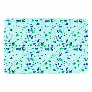 Jasnoniebieski dywanik łazienkowy 39x60 cm Terrazzo – Artsy Doormats obraz