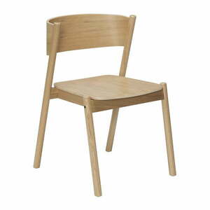 Dębowe krzesła do jadalni Oblique - Hübsch obraz