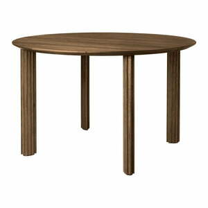 Okrągły stół z litego drewna dębowego ø 120 cm Comfort Circle – UMAGE obraz