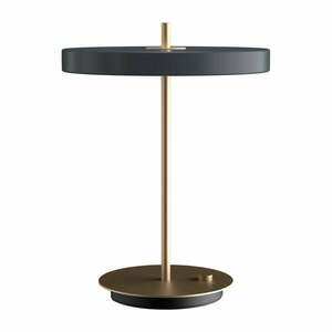 Antracytowa lampa stołowa LED ze ściemniaczem i metalowym kloszem (wysokość 41, 5 cm) Asteria Table – UMAGE obraz