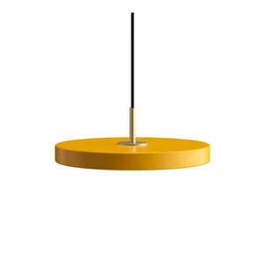 Żółta lampa wisząca LED z metalowym kloszem ø 31 cm Asteria Mini – UMAGE obraz