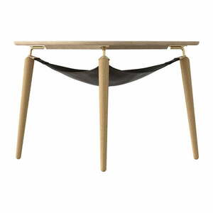 Okrągły stolik z litego drewna dębowego ø 80 cm Hang Out – UMAGE obraz
