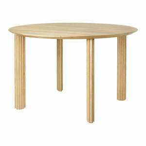 Okrągły stół z litego drewna dębowego ø 120 cm Comfort Circle – UMAGE obraz