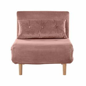 Różowy aksamitny fotel Magalli – Støraa obraz