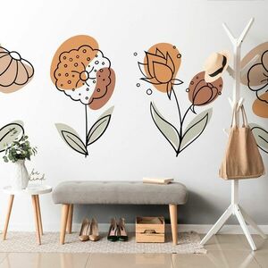 Samoprzylepna tapeta minimalistyczne kwiaty obraz