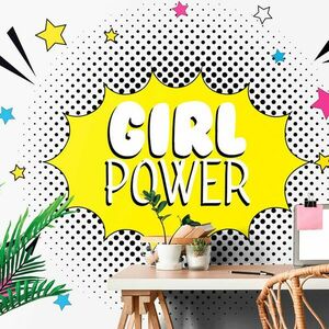 Samoprzylepna tapeta pop art - GIRL POWER! obraz