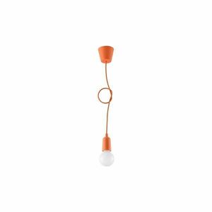 Pomarańczowa lampa wisząca ø 5 cm Rene – Nice Lamps obraz