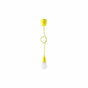 Żółta lampa wisząca ø 5 cm Rene – Nice Lamps obraz