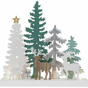 Biała dekoracja świetlna ze świątecznym motywem Reinbek – Star Trading obraz
