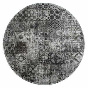 Szary okrągły dywan odpowiedni do prania ø 100 cm – Vitaus obraz