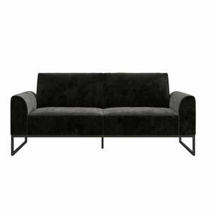 Czarna sofa rozkładana 217 cm Adley – CosmoLiving by Cosmopolitan obraz