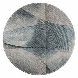 Jasnoszary okrągły dywan odpowiedni do prania ø 120 cm – Vitaus obraz