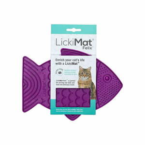 Mata do lizania dla kotów Felix Purple – LickiMat obraz