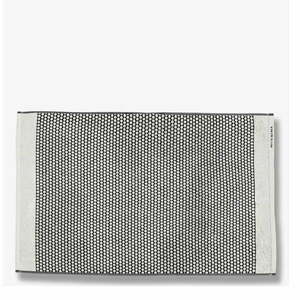 Czarno-biały tekstylny dywanik łazienkowy 50x80 cm Grid – Mette Ditmer Denmark obraz