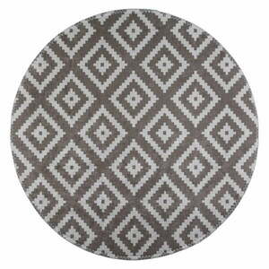 Jasnobrązowy okrągły dywan odpowiedni do prania ø 100 cm – Vitaus obraz