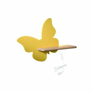 Żółta lampa dziecięca Butterfly – Candellux Lighting obraz