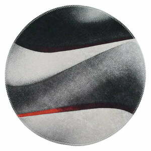 Czarno-biały okrągły dywan odpowiedni do prania ø 100 cm – Vitaus obraz