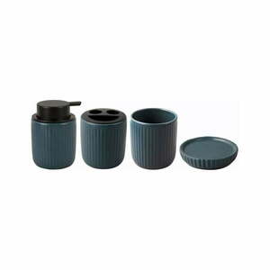 Niebieski ceramiczny zestaw akcesoriów łazienkowych Neat – PT LIVING obraz