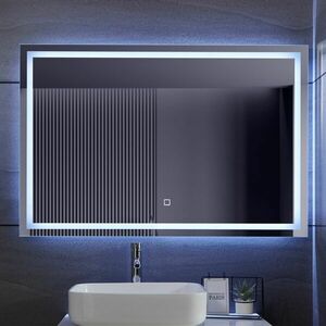 Aquamarin Lustro łazienkowe z oświetleniem LED, 120 x 80 cm obraz