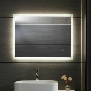 Aquamarin Lustro łazienkowe z oświetleniem LED, 100 x 60 cm obraz