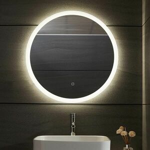 AQUAMARIN Lustro łazienkowe okrągłe LED - 70 cm obraz