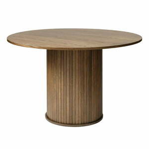Okrągły stół w dekorze dębu ø 120 cm Nola – Unique Furniture obraz