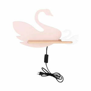Biało-różowa lampa dziecięca Swan – Candellux Lighting obraz