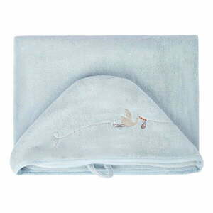 Niebieski bawełniany ręcznik dziecięcy z kapturem 80x135 cm Bebemarin – Foutastic obraz