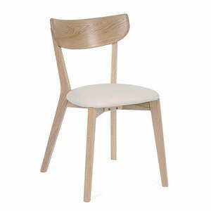 Krzesło z drewna dębowego z białym siedziskiem Arch – Bonami Selection obraz
