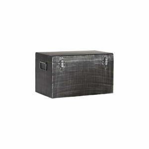 Czarny pojemnik metalowy LABEL51, dł. 30 cm obraz