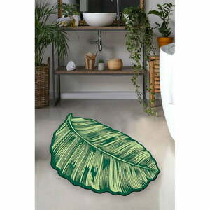 Zielony dywanik łazienkowy 60x100 cm Sheet – Foutastic obraz