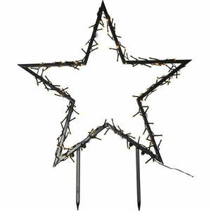 Czarna dekoracja świetlna ze świątecznym motywem Spiky – Star Trading obraz