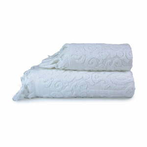 Białe bawełniane ręczniki zestaw 2 szt. Kilim – Foutastic obraz