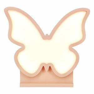 Różowa lampka dziecięca Butterfly – Candellux Lighting obraz