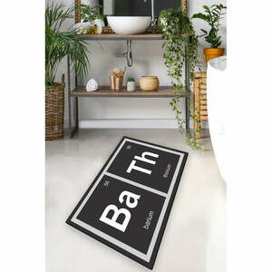 Czarny dywanik łazienkowy 70x120 cm Barium – Foutastic obraz