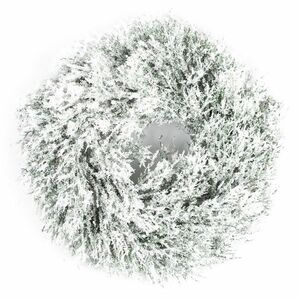 Sztuczny wieniec zaśnieżony z trawy, śr. 30 cm obraz
