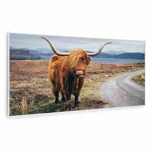 Klarstein Wonderwall Air Art Smart, panel grzewczy na podczerwień, grzejnik, 120 x 60 cm, 700 W, motyw krowy obraz