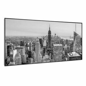 Klarstein Wonderwall Air Art Smart, panel grzewczy na podczerwień, grzejnik, 120 x 60 cm, 700 W, motyw Nowego Jorku obraz